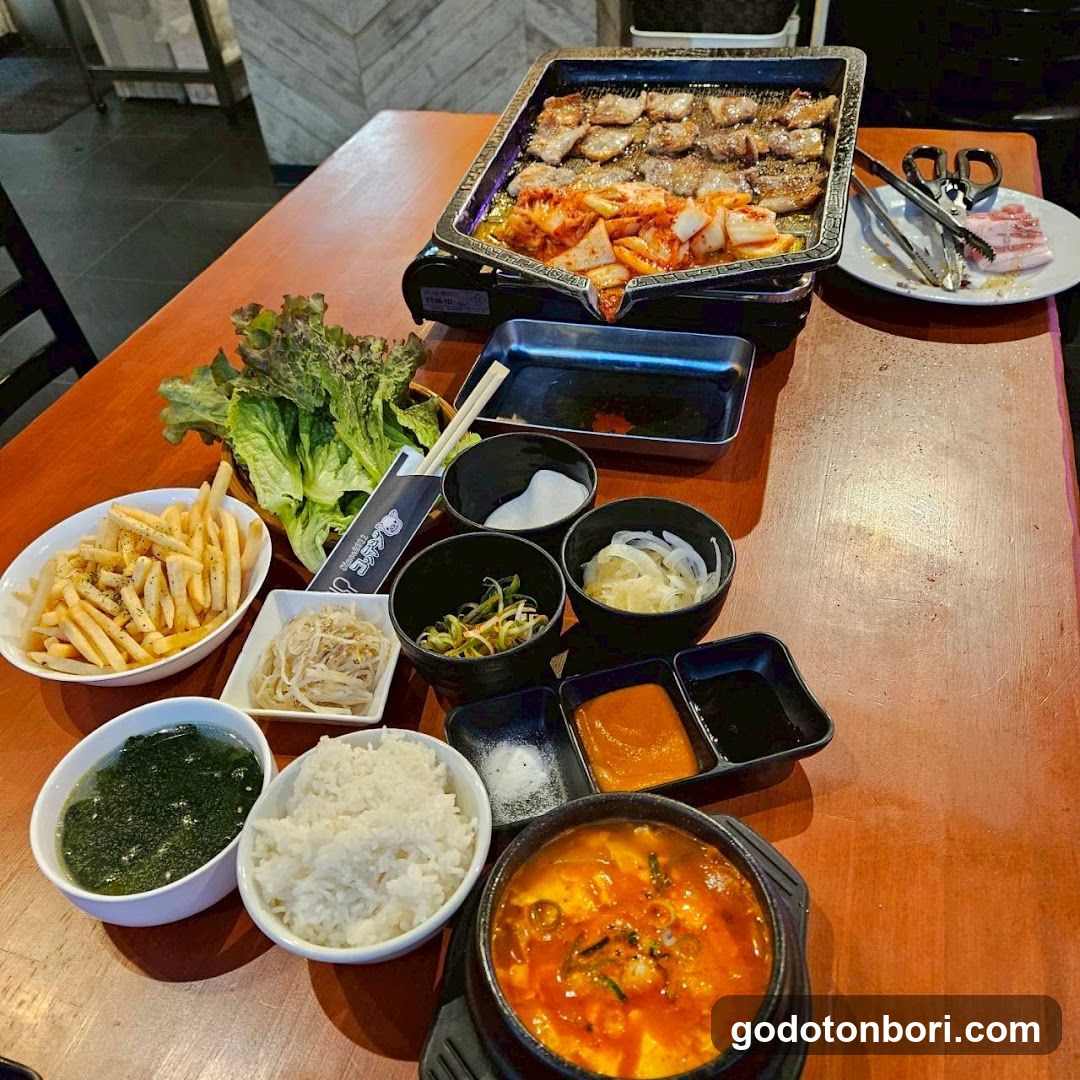 Korean BBQ Meal Spread