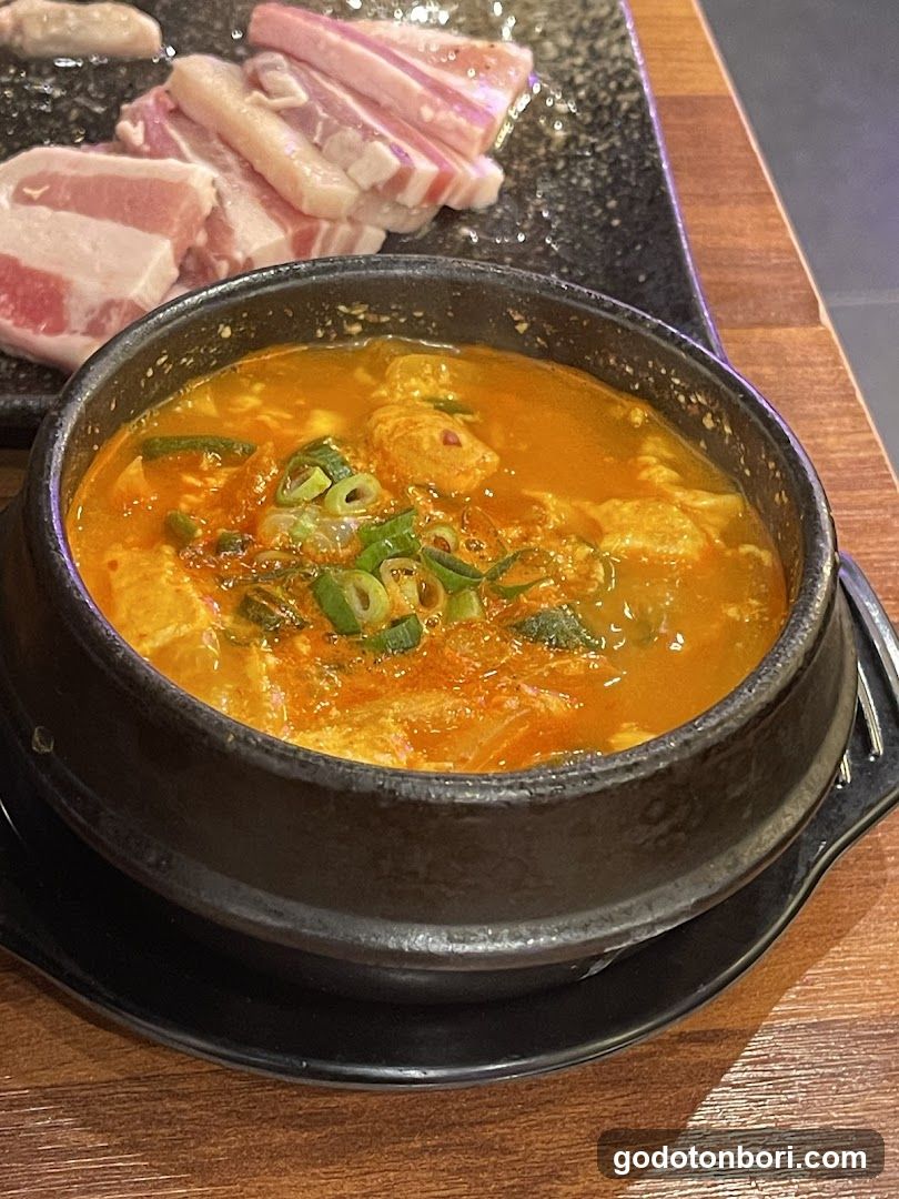 Korean Hot Pot with Raw Meat