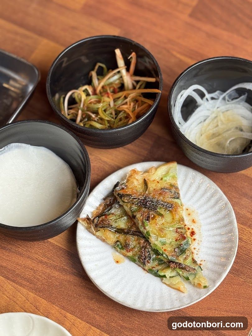 Korean Side Dishes and Pancake