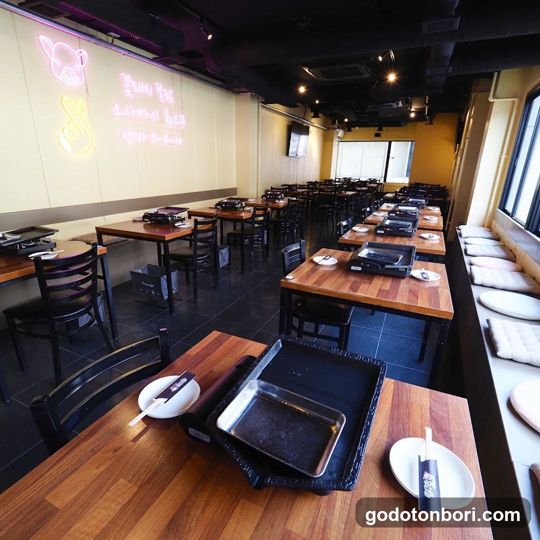 Korean BBQ Restaurant Interior
