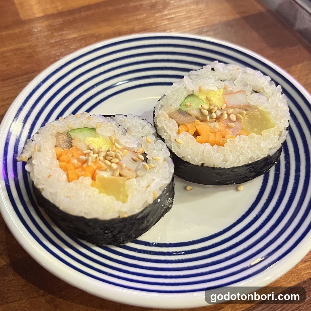 Sushi Roll on Plate