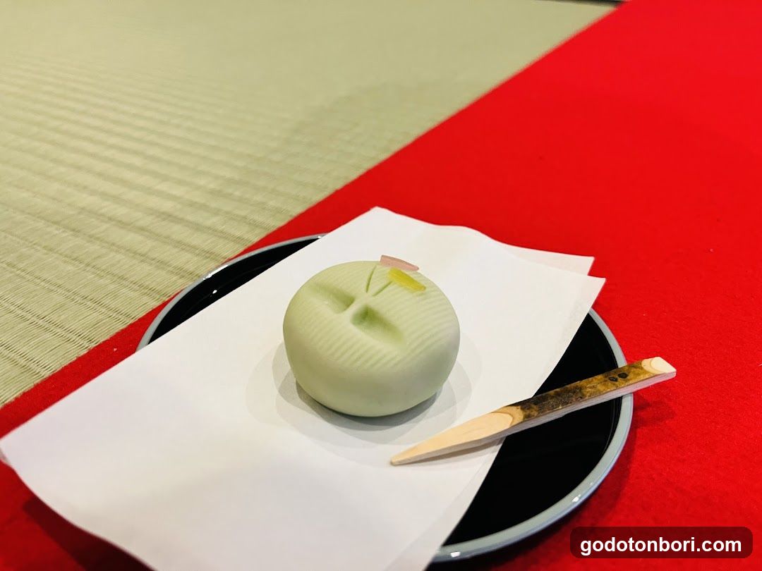 Matcha Dessert on Plate