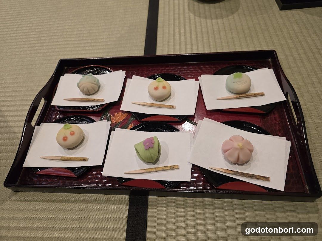 Dessert Tray with Wafers and Matcha