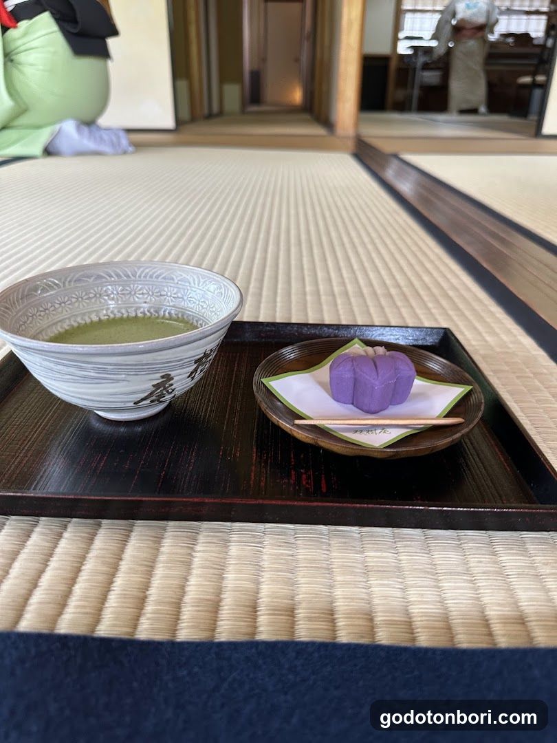 Matcha and Dashi in Traditional Setting