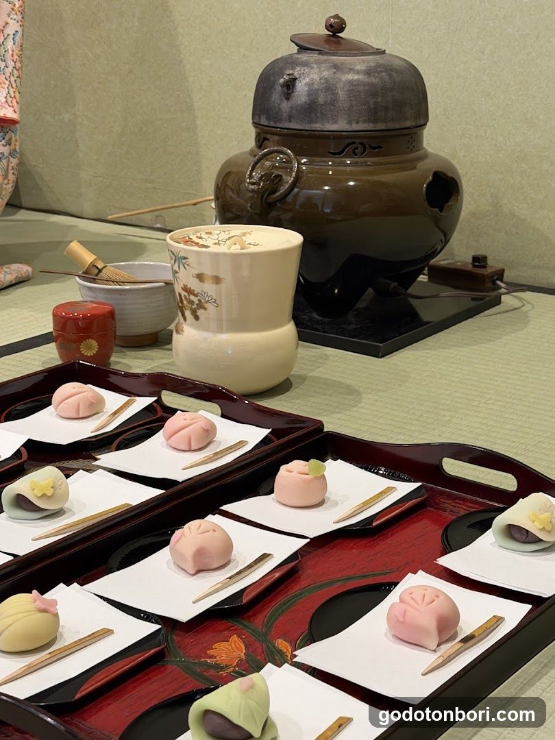 Wagashi and Matcha Tea Set