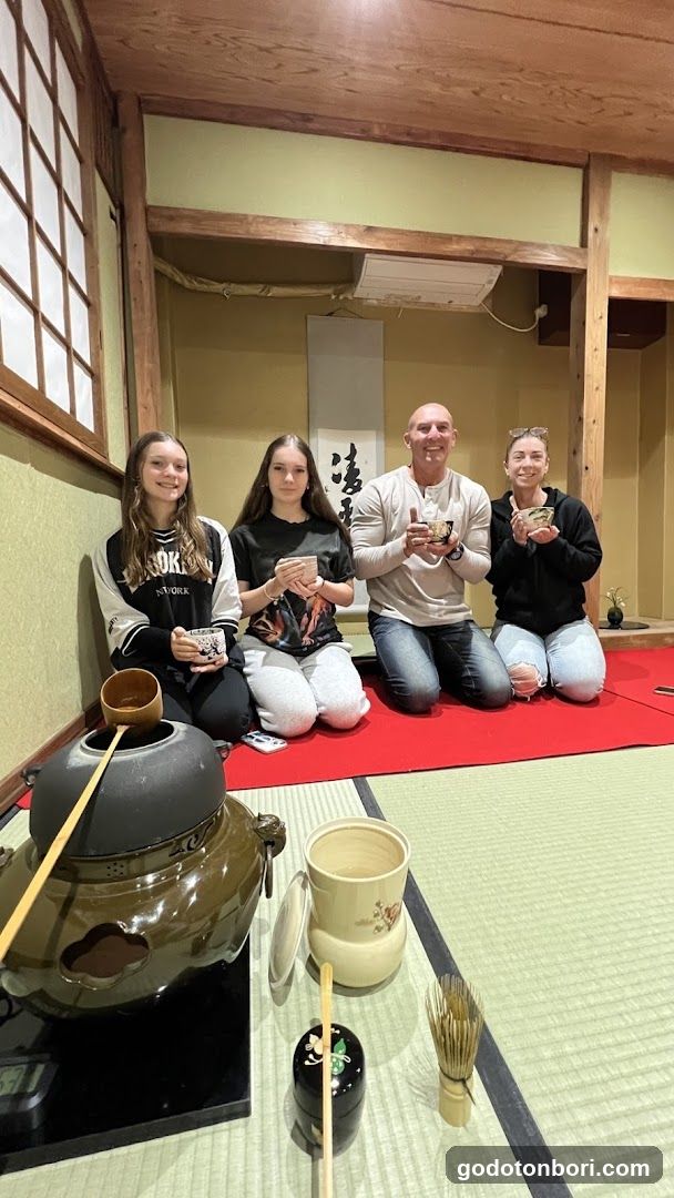 Group in Japanese Tea Room