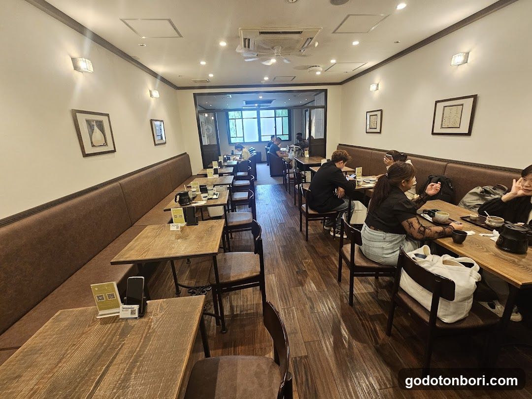 Interior of a cozy restaurant or cafe