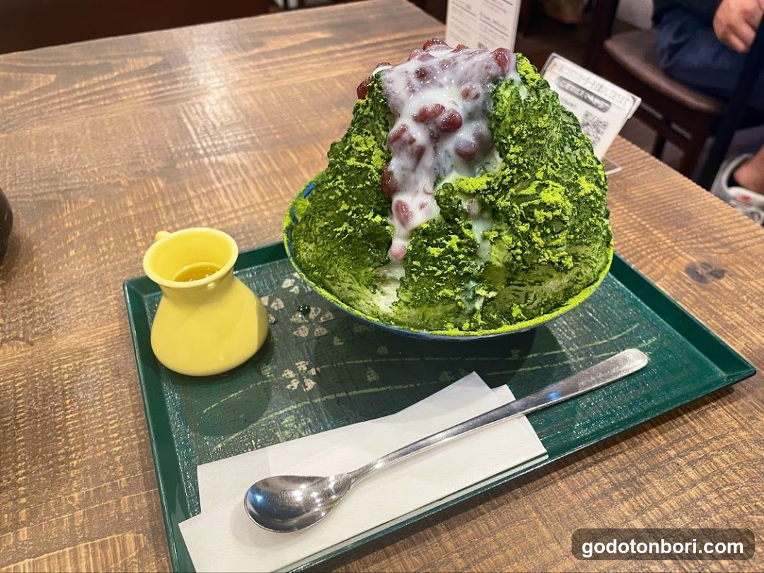 Matcha Shaved Ice Dessert