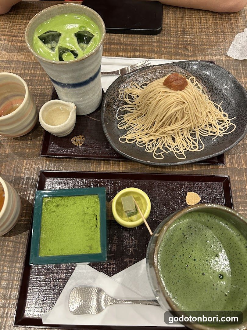 Matcha and Noodles Meal