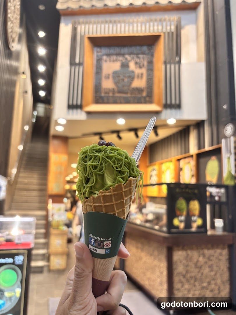 Matcha Ice Cream Cone