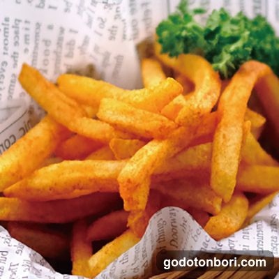 Fries with garnish