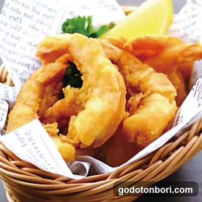 Fried Shrimp in Basket