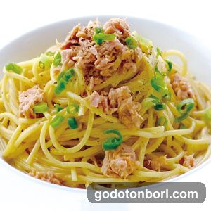 Tuna Pasta with Scallions