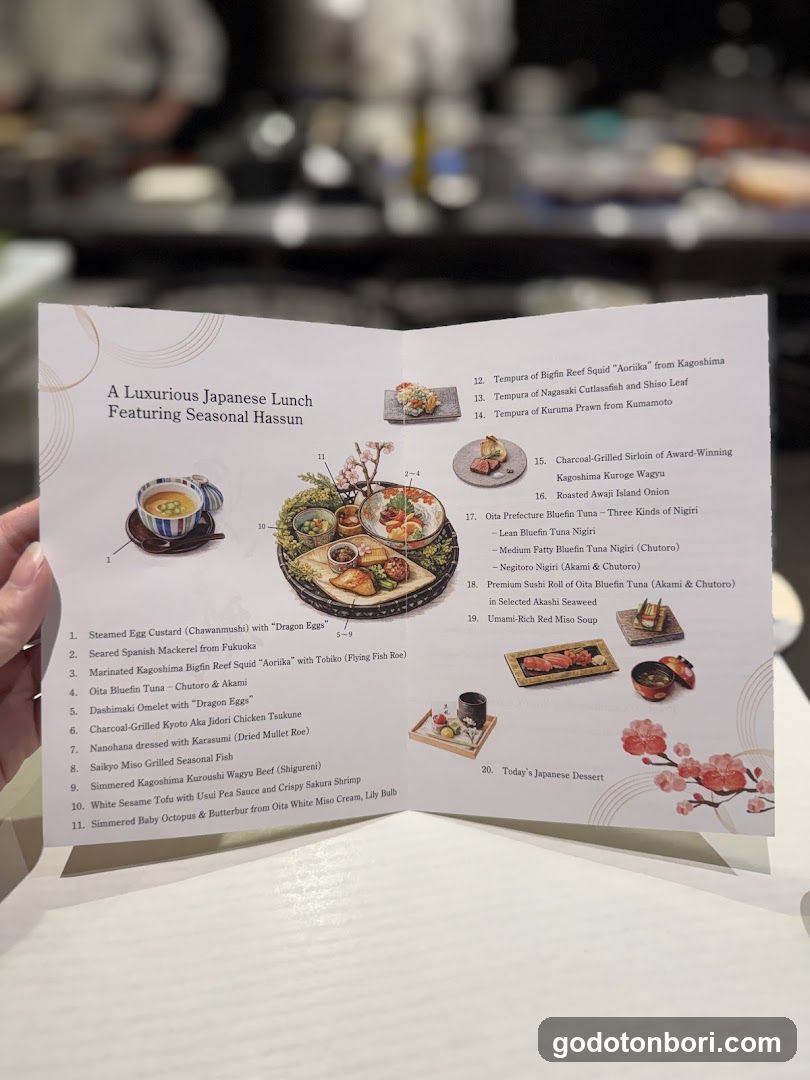 Luxury Japanese Lunch Menu