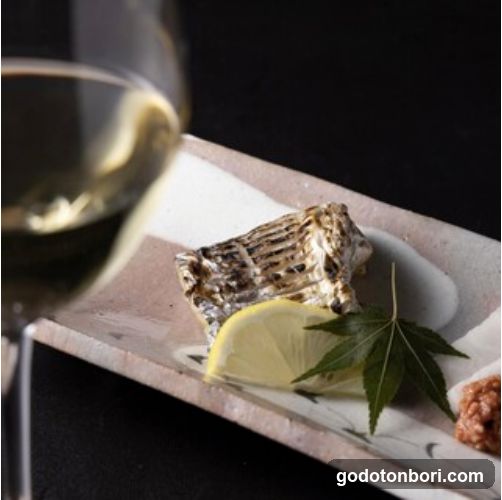Grilled Fish with Lemon and Maple Leaf Garnish