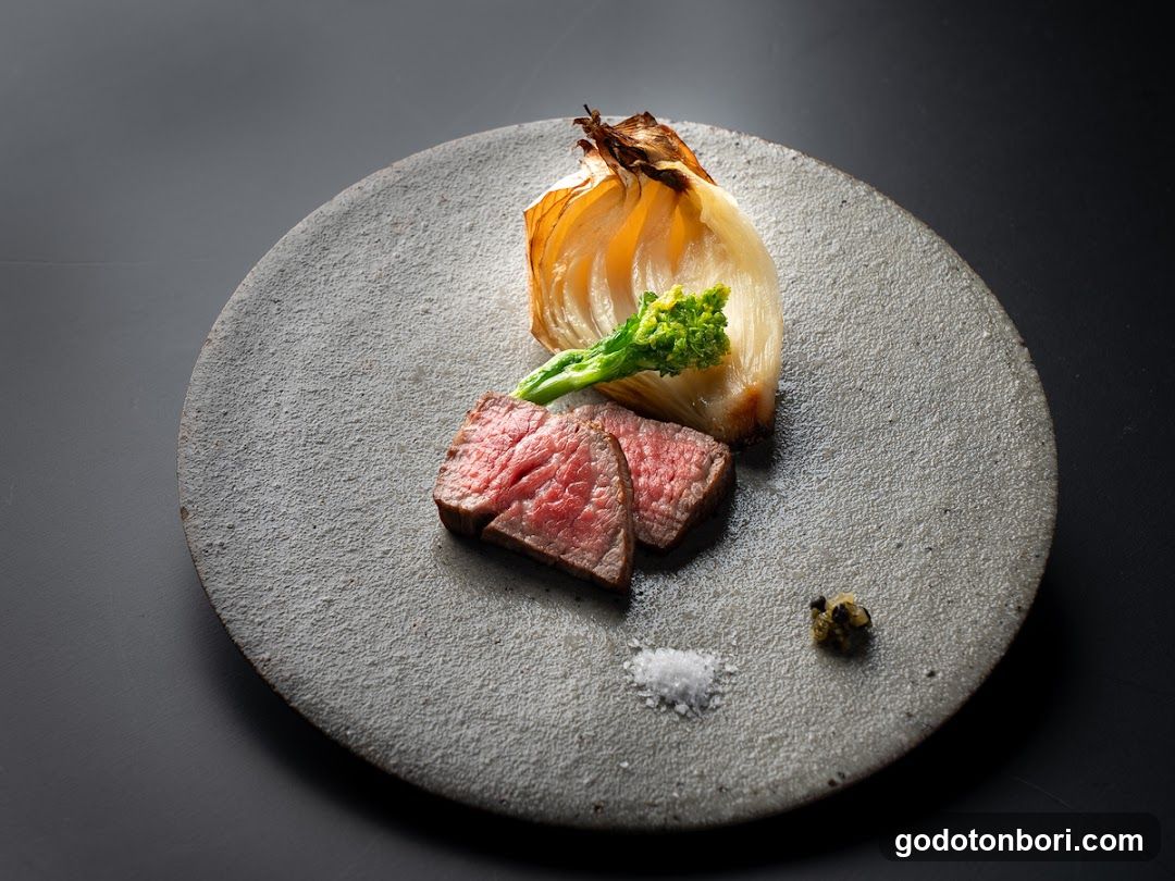 Sliced Beef with Broccoli and Onion