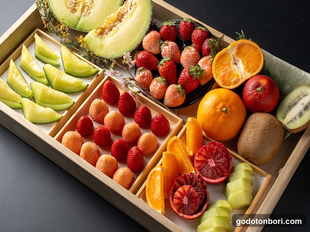 Fruit Platter in Wooden Tray