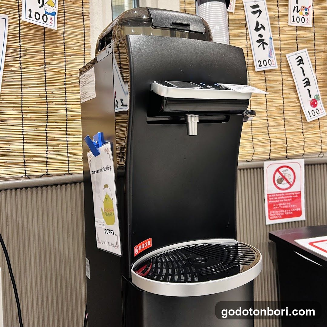 Water Dispenser with Price Signs