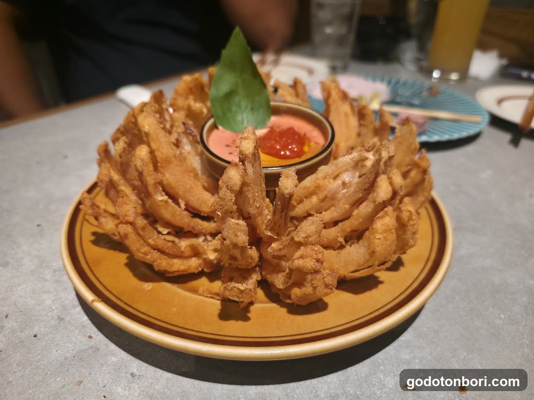 Blossom Onion Rings with Dip