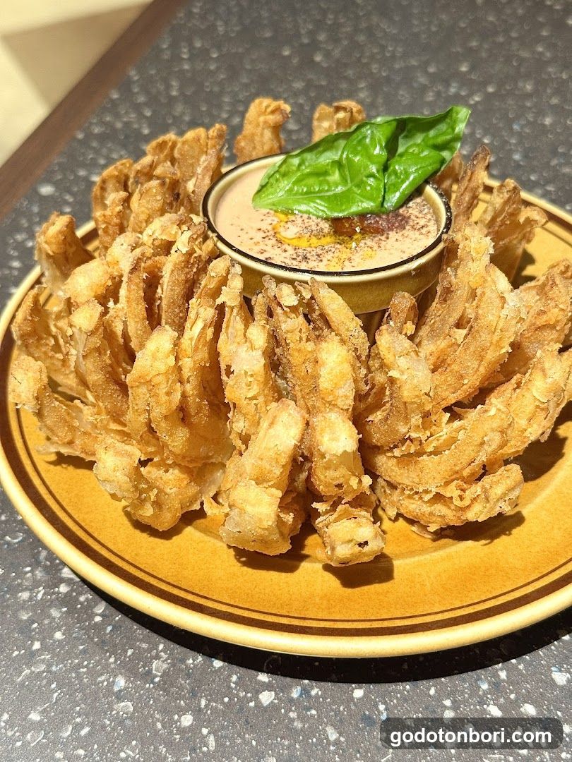 Fried Onion Rings with Dip