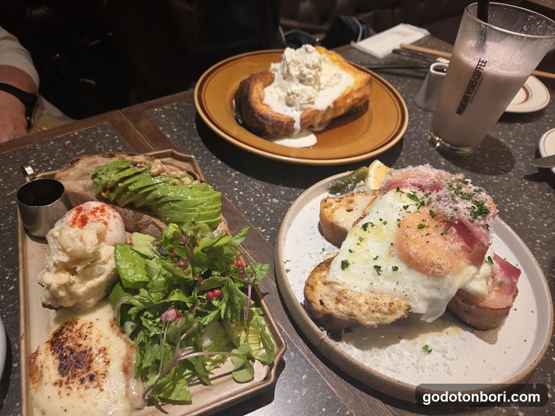 Breakfast Spread at a Cafe