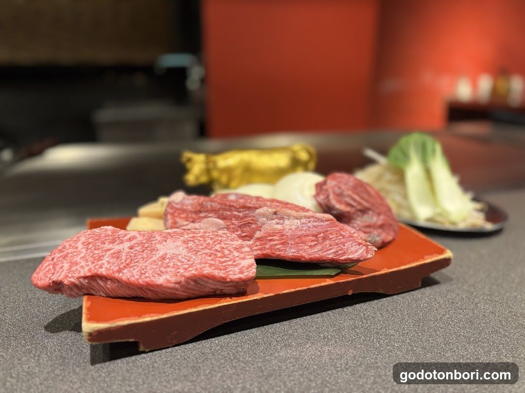 Raw Beef Platter with Vegetables