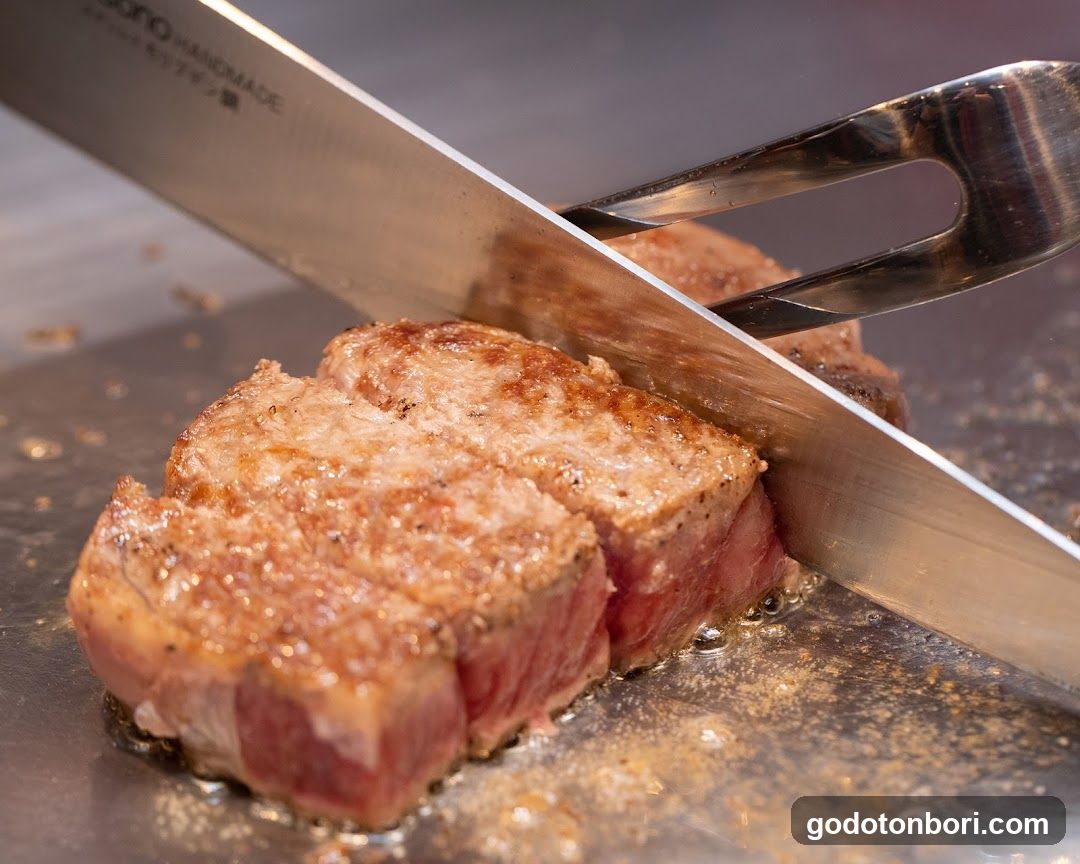 Sizzling Steak on Teppan