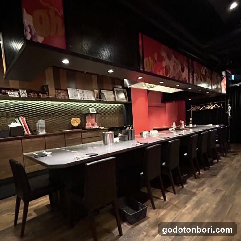 Interior of a Japanese-style restaurant or bar