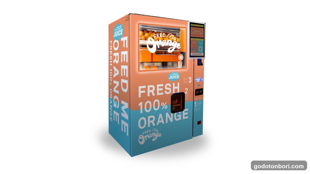 Feed ME Orange 生搾りオレンジジュース自動販売機