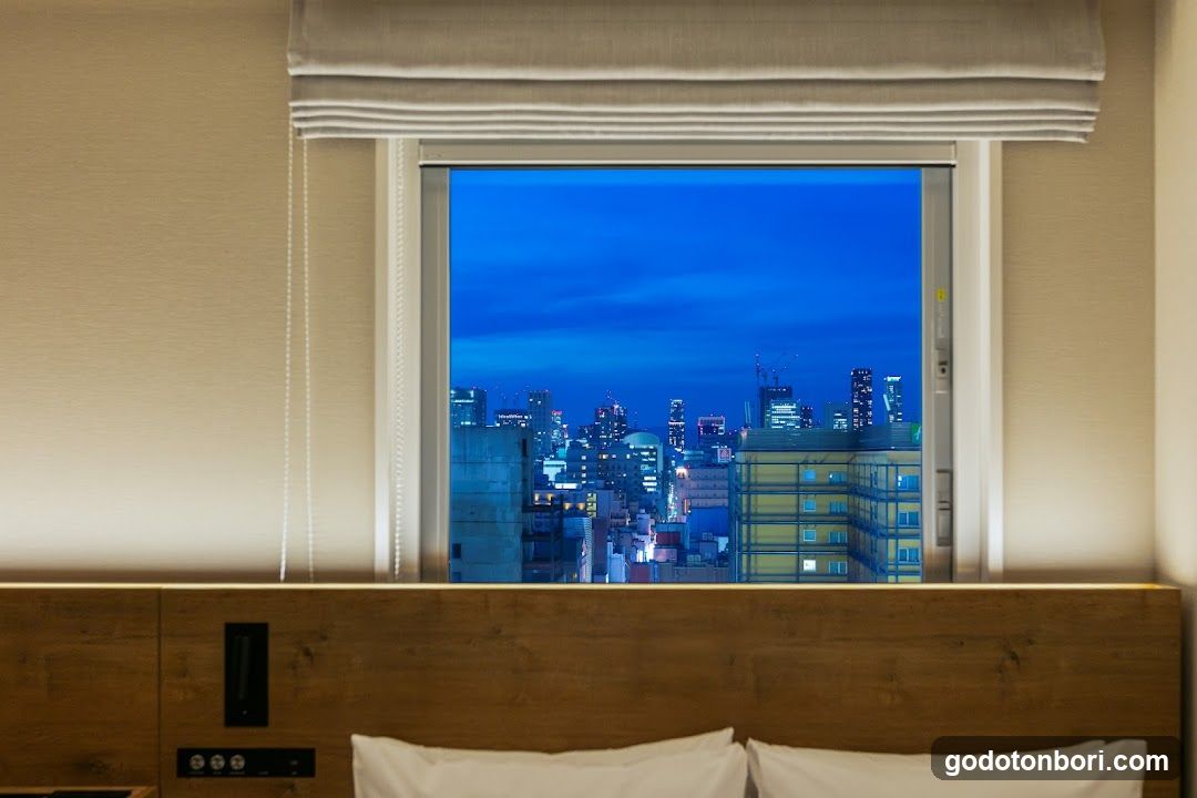 Hotel Room View at Night