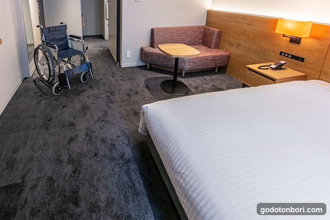 Hotel Room Interior with Wheelchair Access