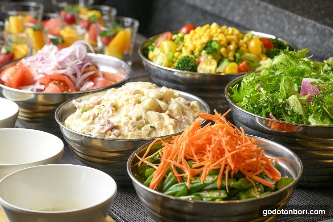 Assorted Salad Bowls and Side Dishes