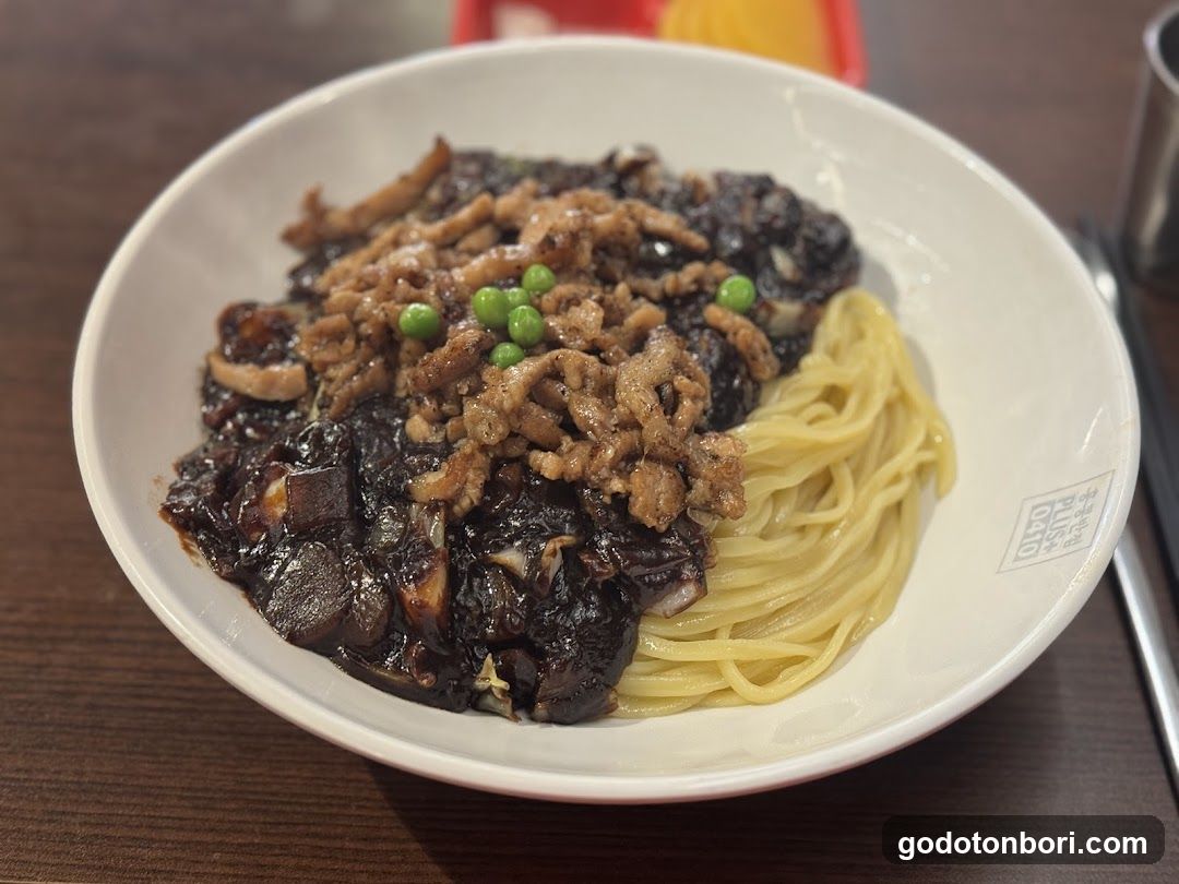 Bowl of noodles with toppings