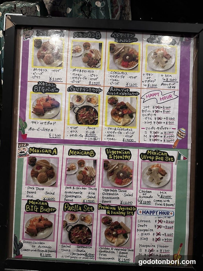 Japanese Restaurant Menu Board