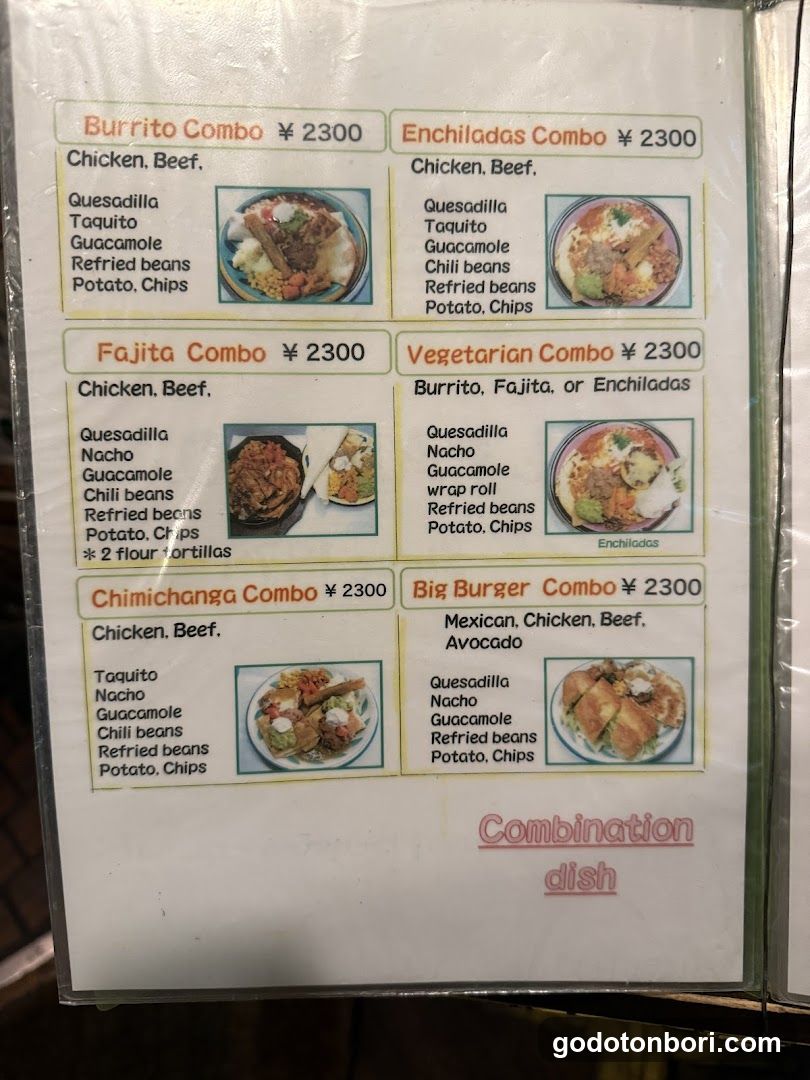 Mexican Food Menu