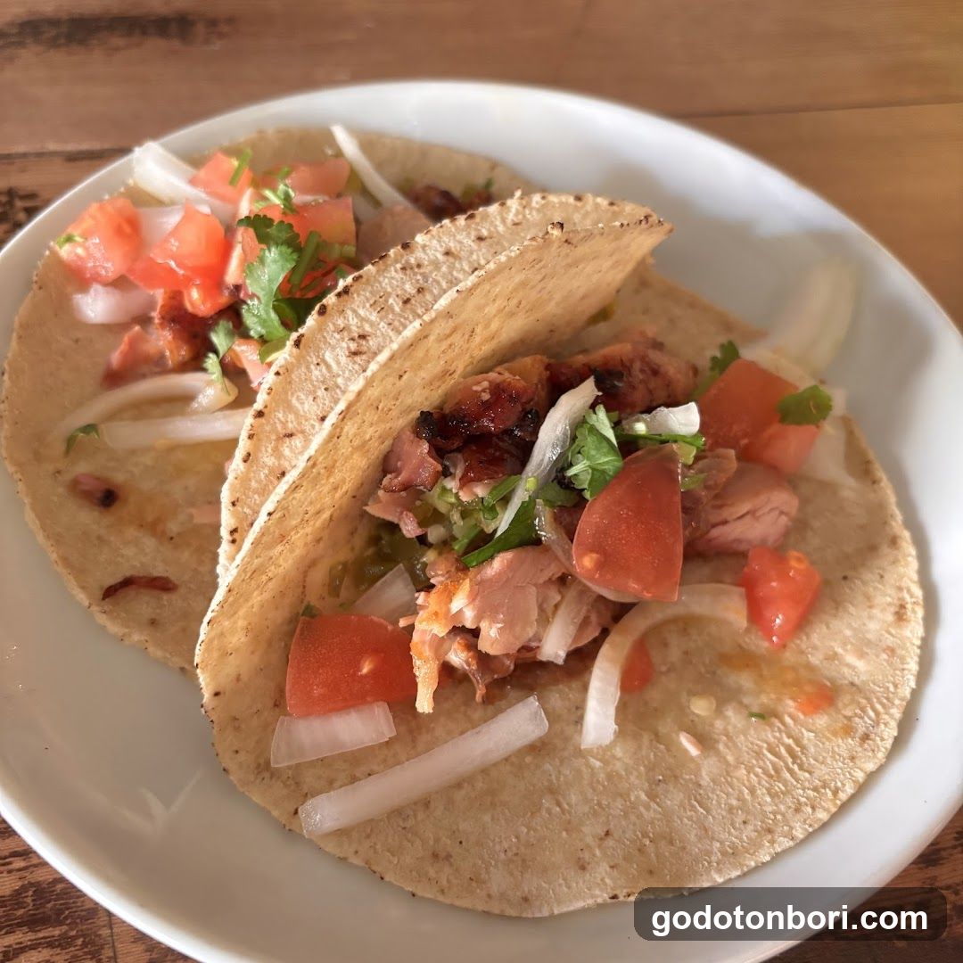Tacos with Salsa and Onions