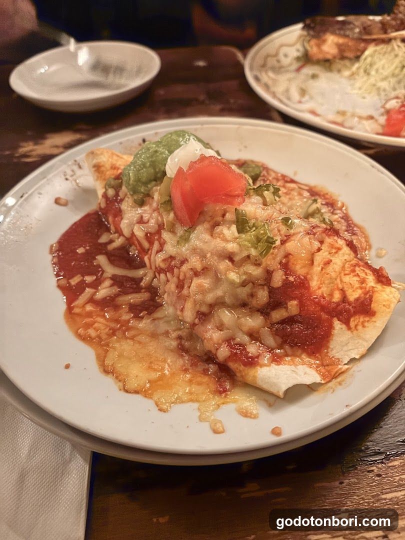 Enchiladas with Guacamole and Tomato
