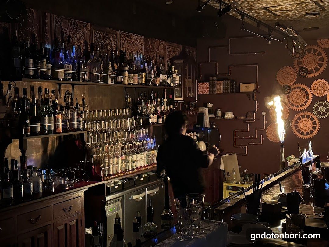 Bar Interior with Bartender