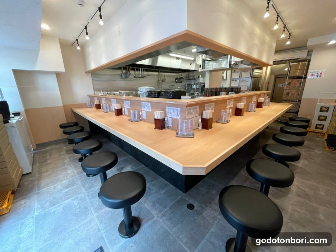 Restaurant Interior with Bar Counter