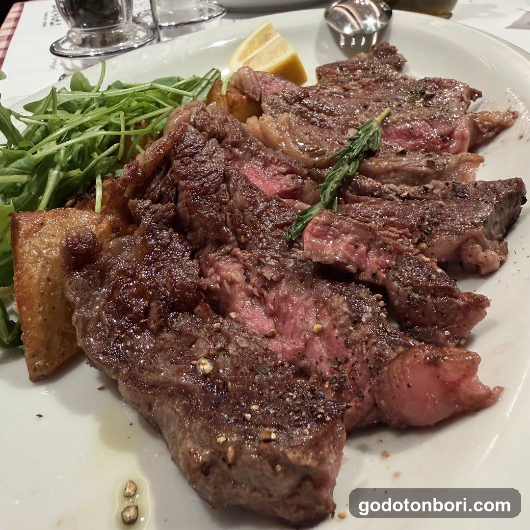 Steak with Arugula and Lemon