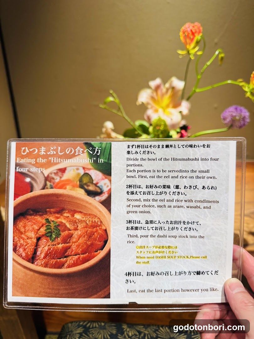 Hitsumabushi Eating Instructions Card