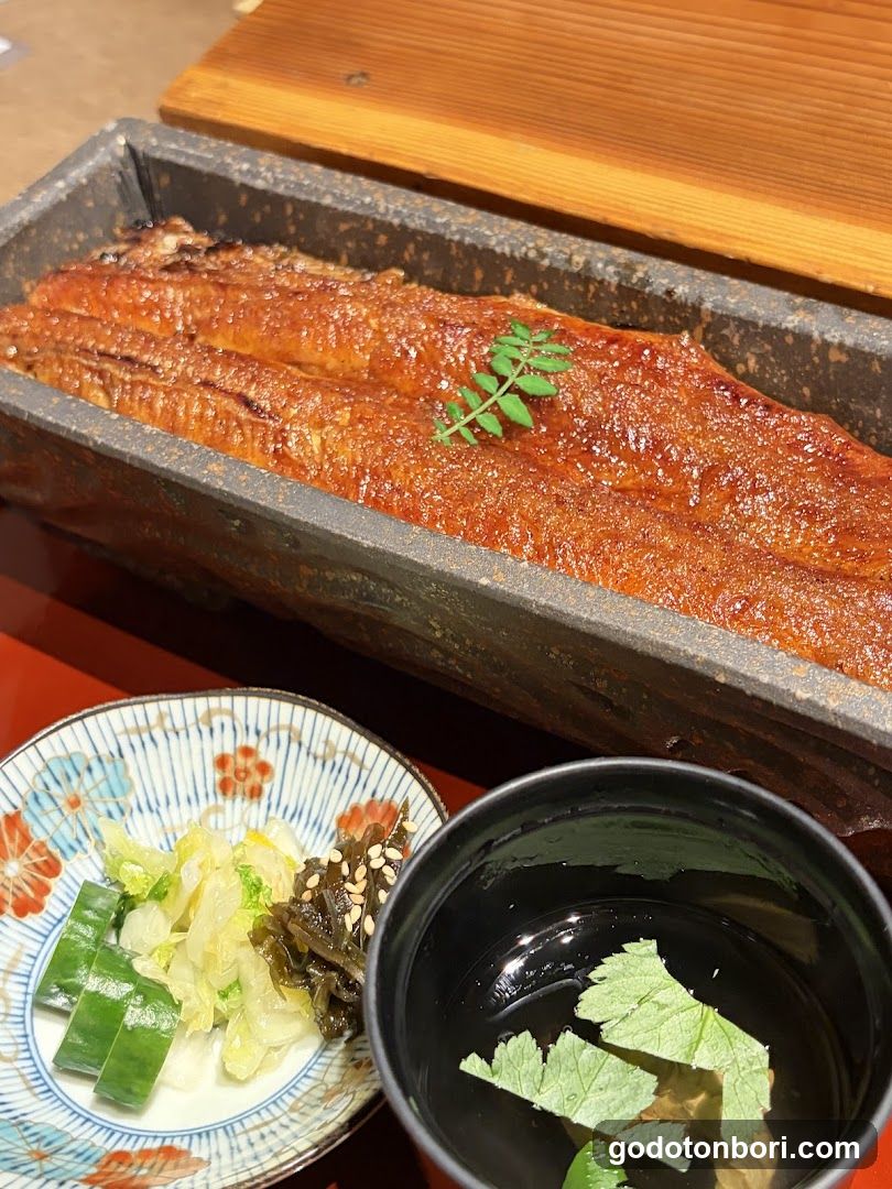 Grilled Eel Dish with Side Dishes