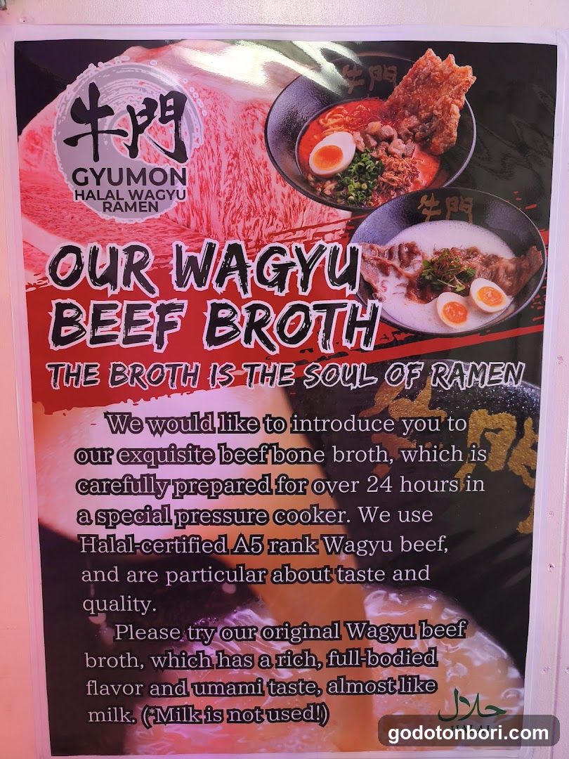 Halal Wagyu&Vegan Ramen Gyumon Osaka Dotonbori