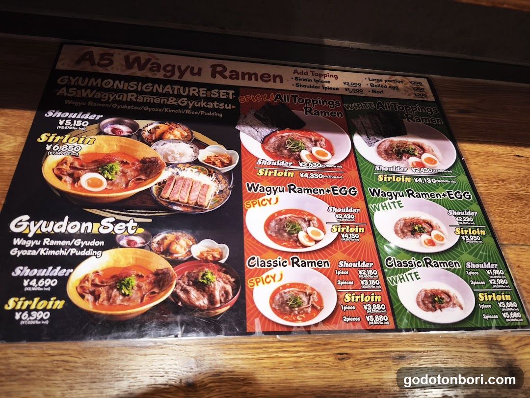 Halal Wagyu&Vegan Ramen Gyumon Osaka Dotonbori