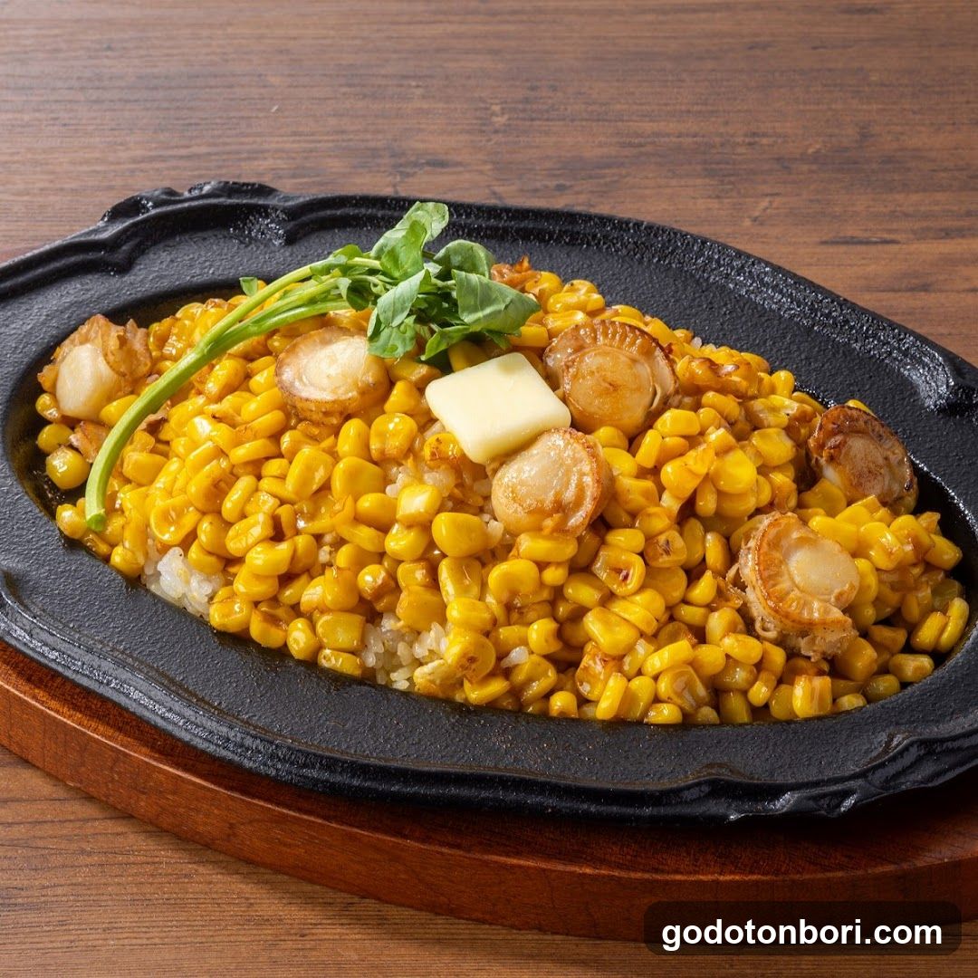 Sizzling Corn and Scallop Rice Bowl