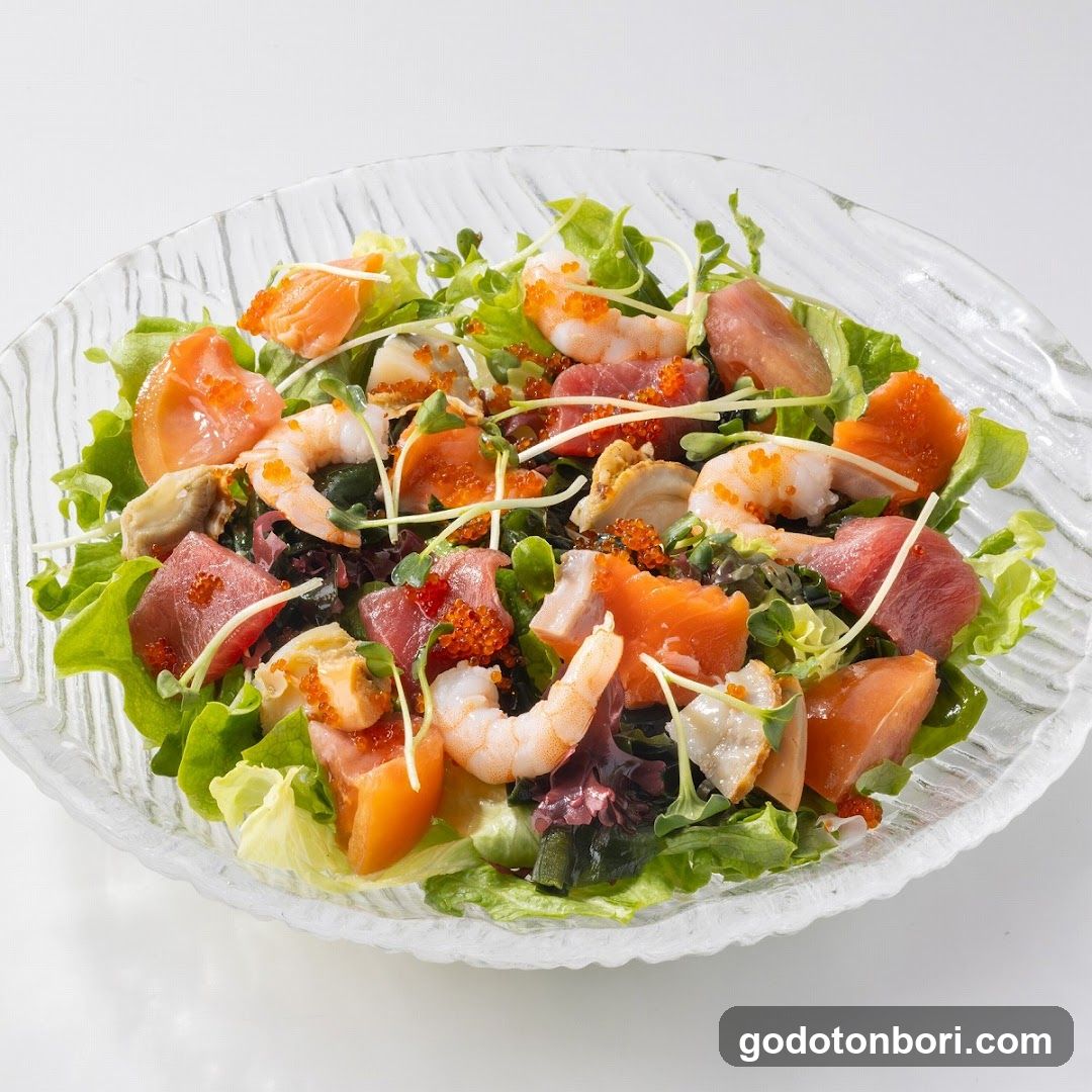 Seafood Salad with Salmon and Shrimp