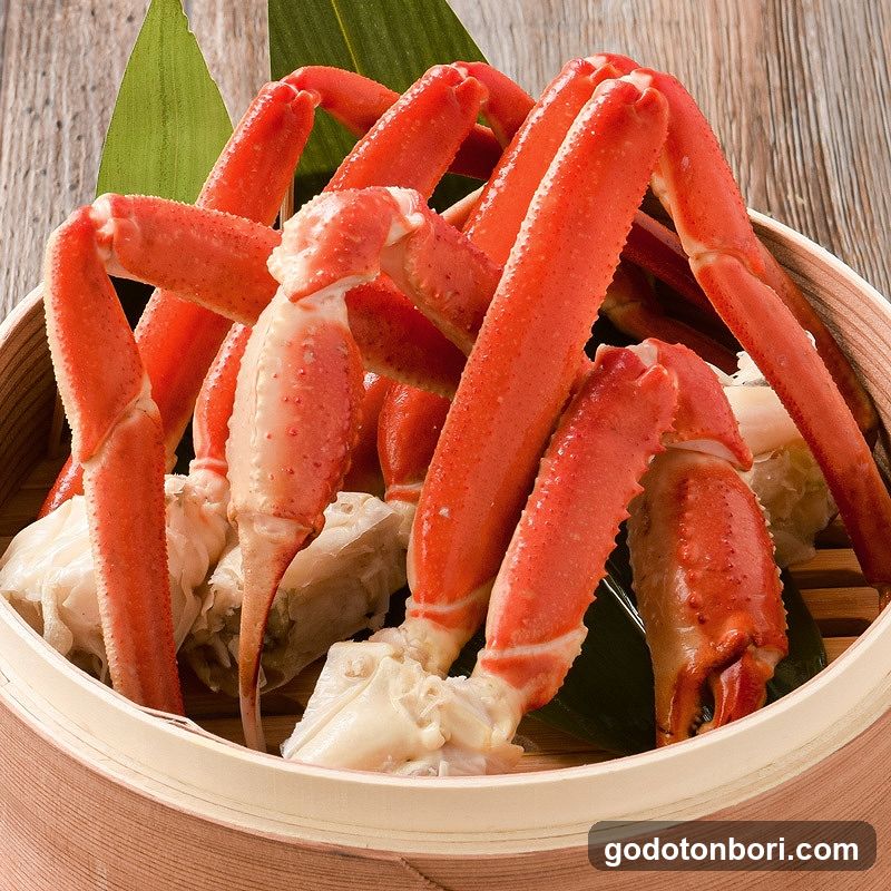 Steamed Crab Legs in Bamboo Basket