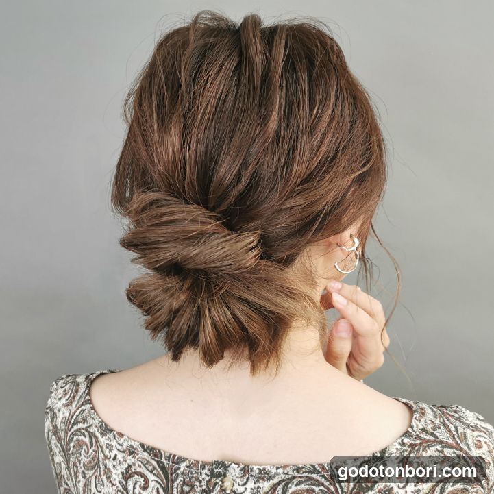 Woman's Updo Hairstyle