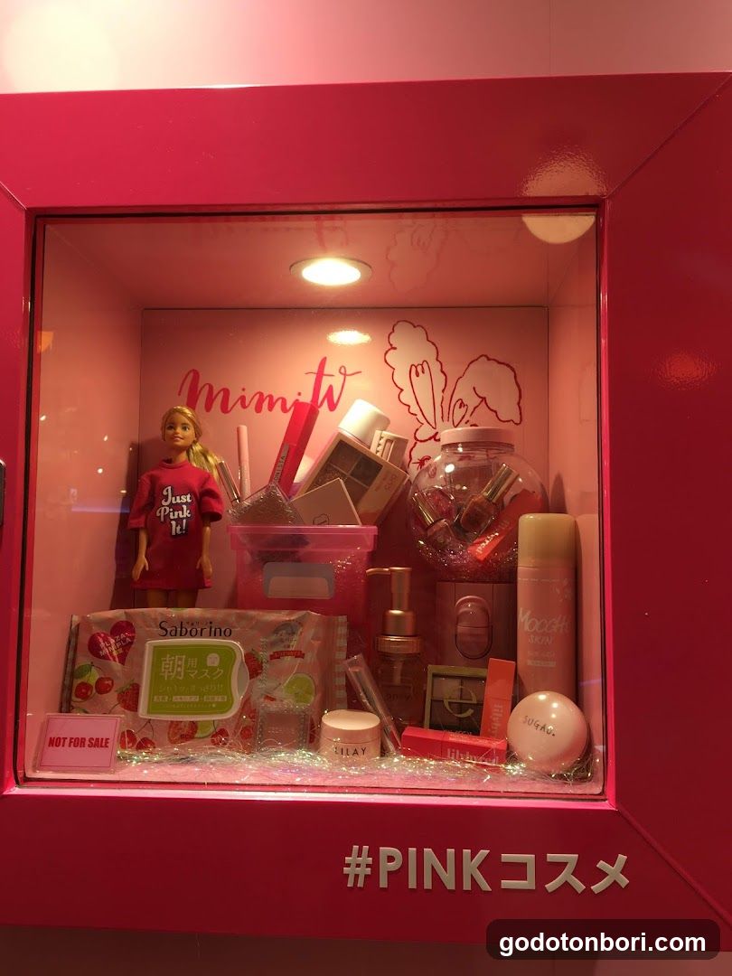 Pink Cosmetics Display