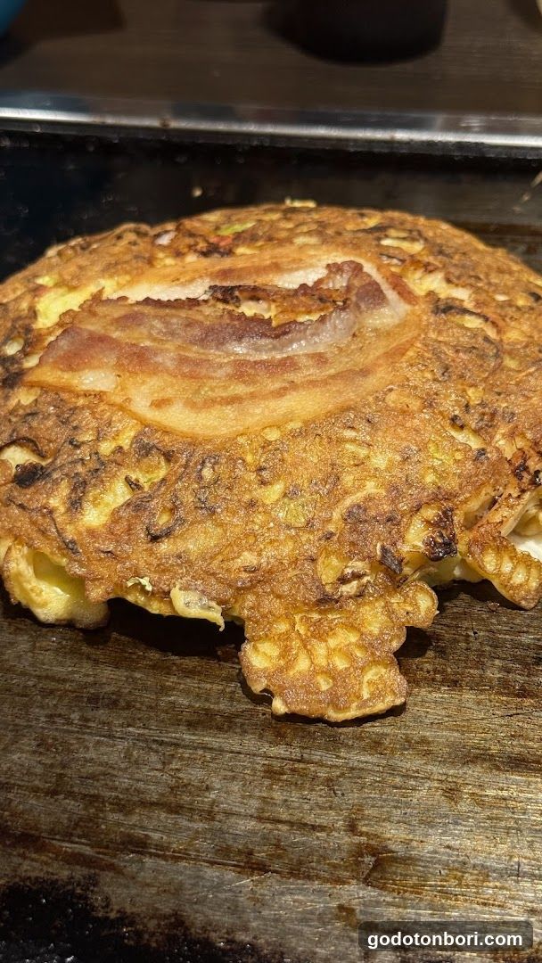 Fried Pancake with Bacon
